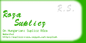 roza suplicz business card